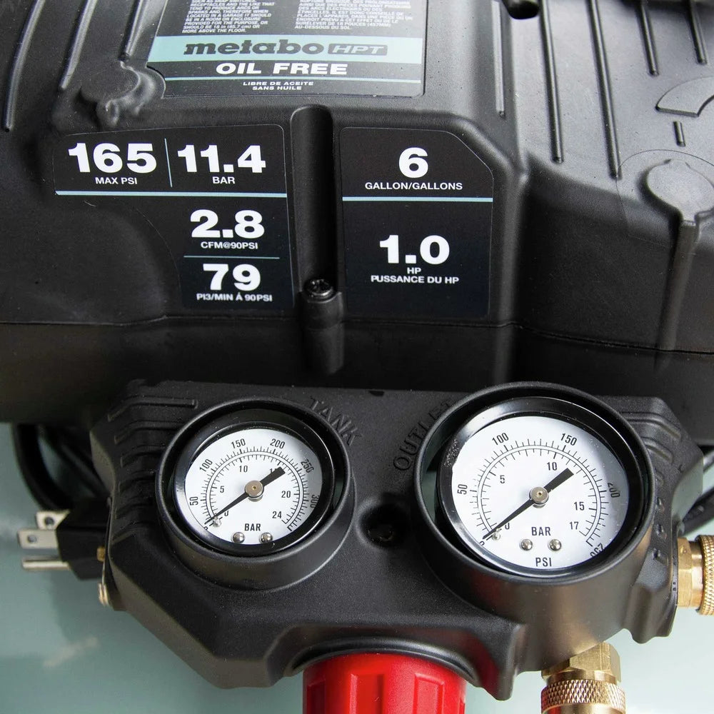 Metabo HPT Air Compressor, Pancake, 6 - Gallon, 165 PSI, EC711S